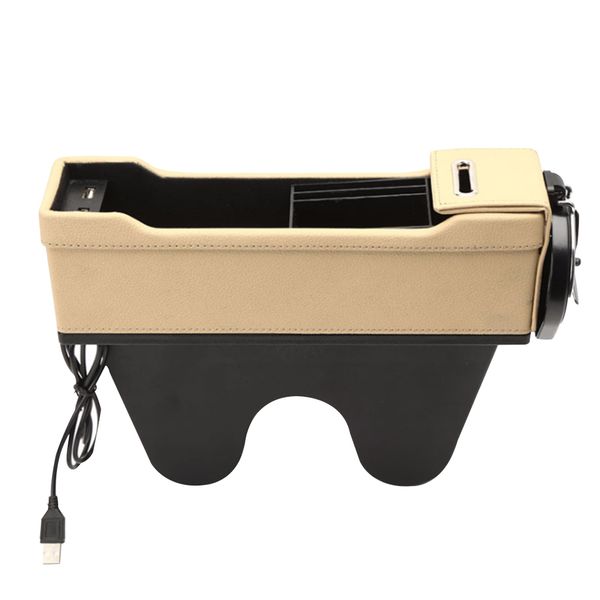 

easy install containers storage case armrest seat side usb charging ports interior universal space saving car accessories