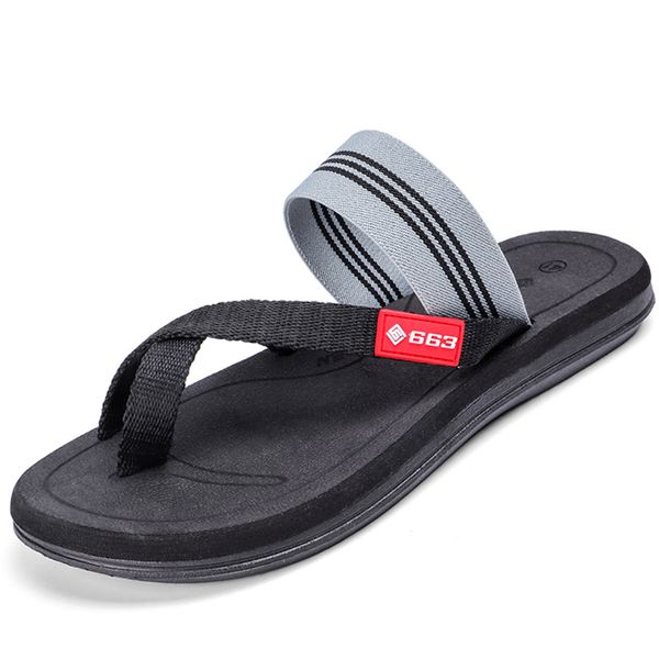 

2019 summer casual slippers men fashion flip flops sandals slipper indoor outdoor flip-flops zapatillas hombre male beach shoes, Black