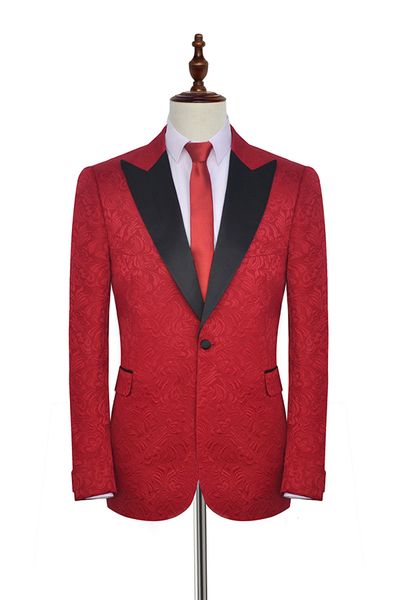 

fashion embossing groom tuxedos peak lapel groomsmen mens wedding dress man jacket blazer prom dinner 2 piece suit(jacket+pants+tie) a36, Black;gray