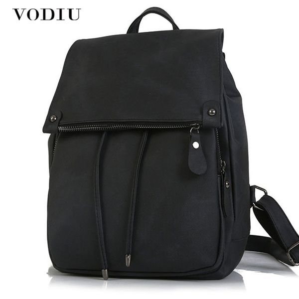 

women backpack female leather school backpacks fashion solid back pack for students female anti theft rucksack women backpack