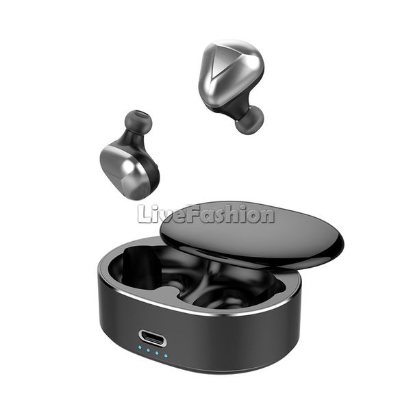 

t50 tws bluetooth headset bt5.0 noise reduction stereo sports earbuds wireless earphones for ios android