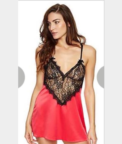 

women pyjamas v neck fashion cute style lace harness pajamas underwear backless sleeveless casual apparel, Black;white