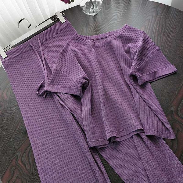 

french niche new slim small jacket high waist wide leg casual trousers temperament two-piece suit, White