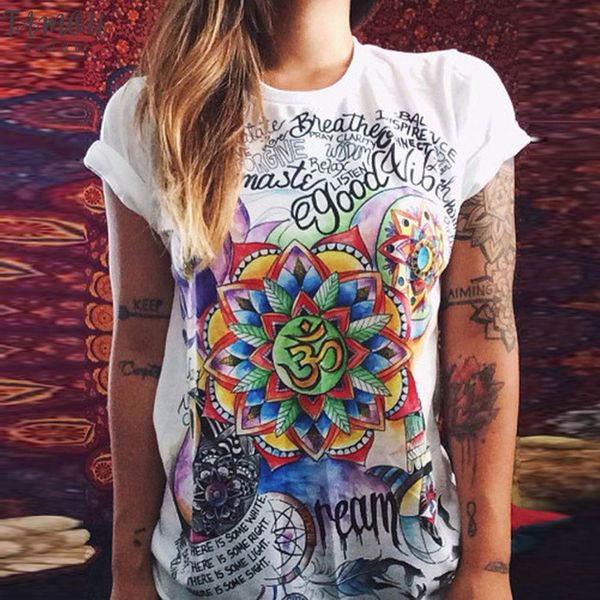 

womens t shirts summer thin fabic tassel spandex feather printed tee lady t shirts plus size s 5xl, White