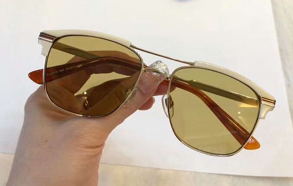 

men sunglasses 0241s gold light brown lens square 54mm sonnenbrille 0241 new with case, White;black