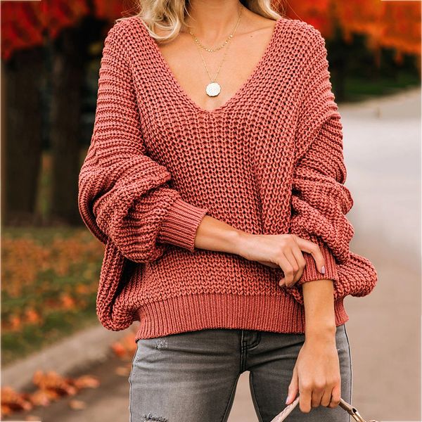 

sweater female loose plus size sweater long sleeve v-neck pullover women, White;black