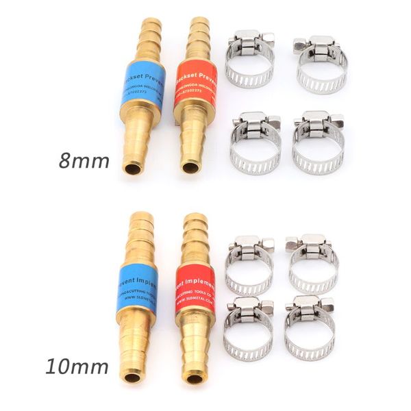 

2pcs pipe flashback arrestors of acetylene liquefied gas propane & oxygen fuel