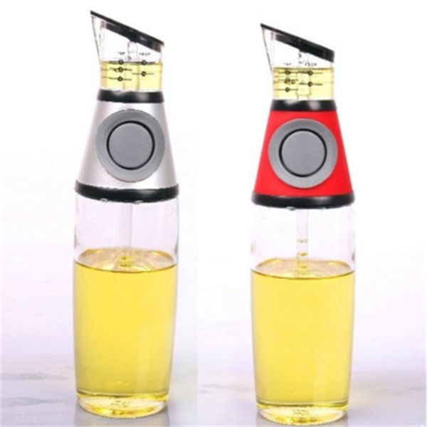 

press oil pot measurable oil glass bottle with scale leak prevention vinegar bottles kitchen dispenser seasoning pot container 11cm h1