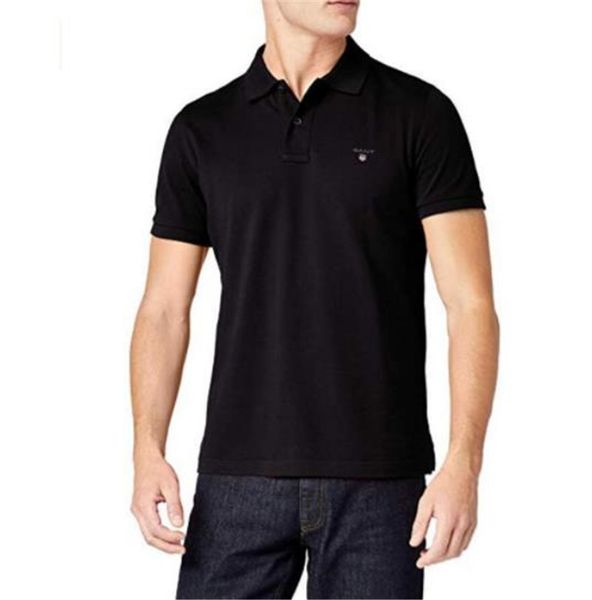 

Embroid Solid Color Mens Polo Shirts Lapel Casual Tshirt Mens Fashion Golf Polo Blouse Print Male Clothing