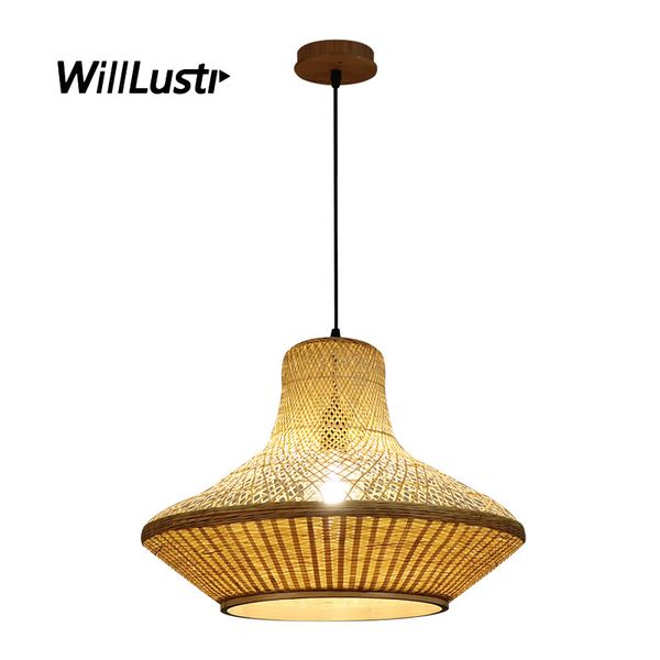 

handmade bamboo pendant light creative wood suspension lamp l restaurant shop office cafe dinning room bedroom zen hanging lighting