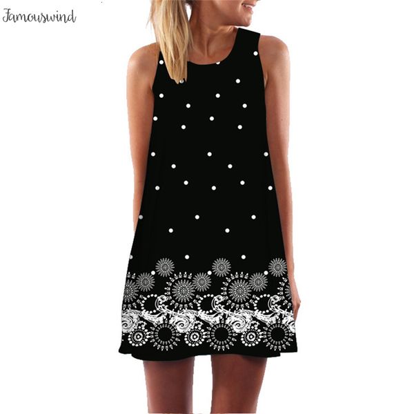 

летнее платье цветочных печати boho платье для 2019 женщин повседневной пляж sundress рукава flamingo шифонового платья, Black;gray