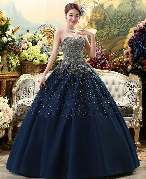 

custom made new dark blue high-grade sequins tube dresses tulle large hand-beaded pants skirt prom dresses, Black