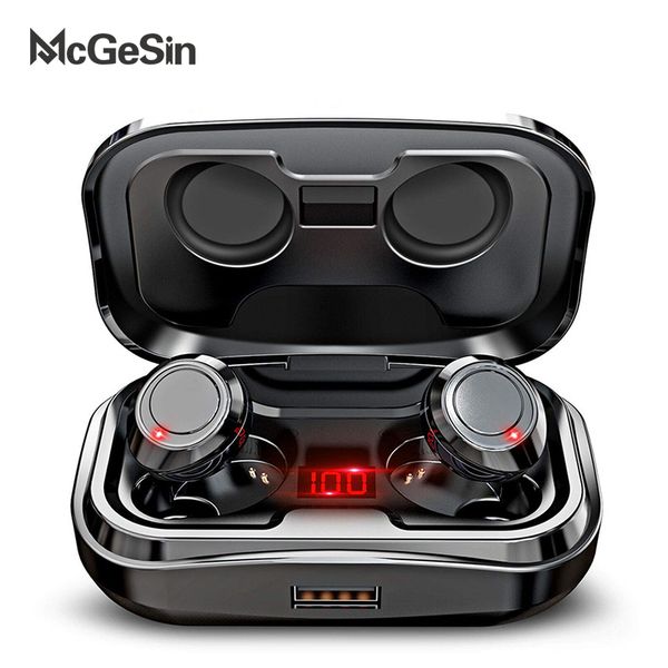 

bluetooth-гарнитура mcgesin 2020 wireless новые tws наушники 9d стерео звуки музыки earbuds ipx7 водонепроницаемый с 3500mah для телефона