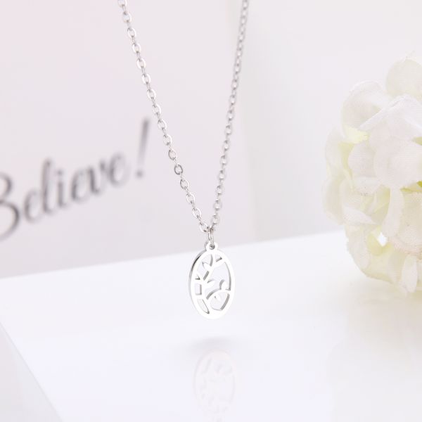 

sumptuous stainless steel for women necklace tree design gold and silver color pendant necklace engagement jewelry girl