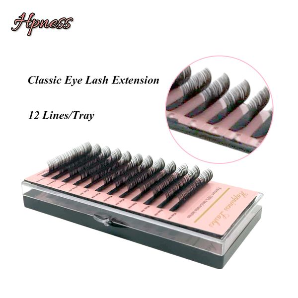

mink eye lash extension soft korea silk lashes 12 lines/tray classic lashes for eyelash extension studio