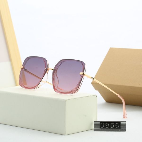 

2020 classic pilot sunglasses mens womens sun glasses eyewear gold metal lenses brown 3956, White;black