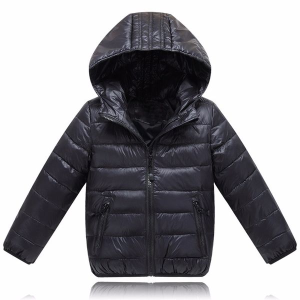 

kids lovely light down jacket winter autumn brand girls and boys jacket kids outerwear with hat, Blue;gray