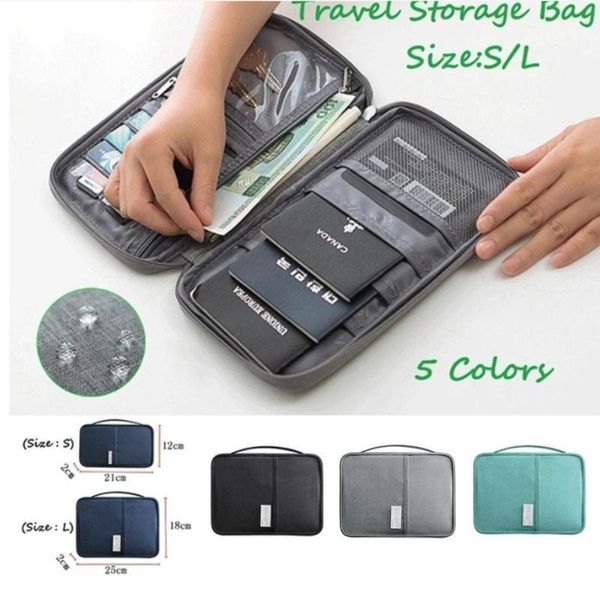 

passport package id card package zipper organizer travel wallet blocking gift light carrying belt multi-function fashion