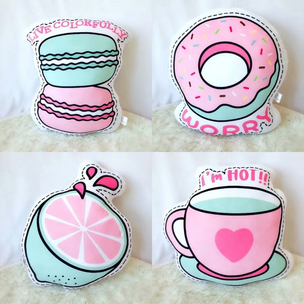 

fashion pink plush pillows cap donut coffee guitar tomoto ketchup cake lemon whale sport food animal fruit music decor pillow