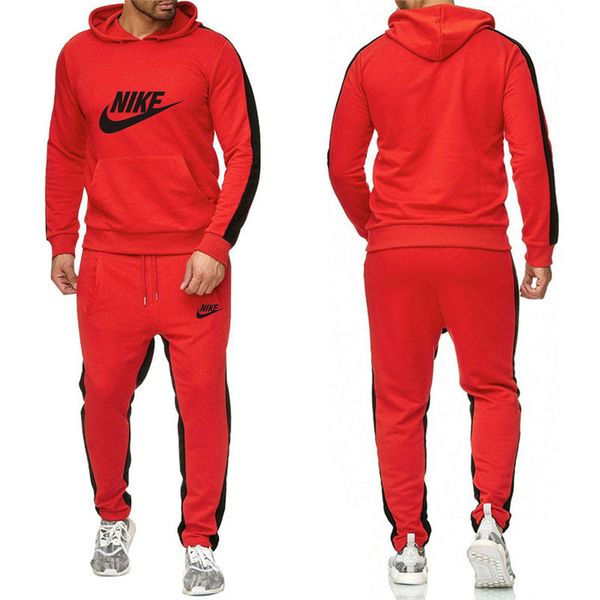 Nike red tracksuit mens online