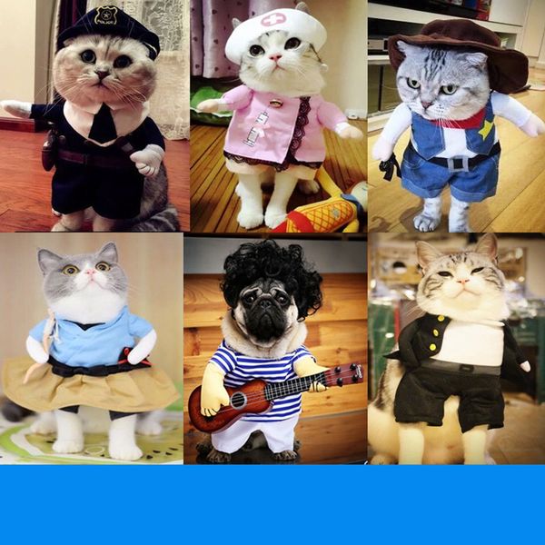

funny cat clothes pirate suit clothes for cat costume clothing corsair halloween dressing up party costume suit 31a1