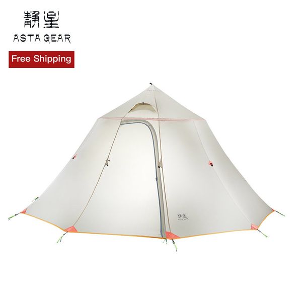 

astagear mountain home six perso circle tower pyramid tent team tent collective camping family outing self-driving tou