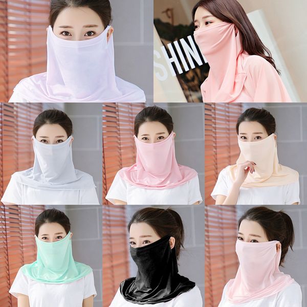 

fgn84 shanghai face summer uv scarf face dust mask,anti air pollution smoke story protection dust mask reusable face scarf mask, Black