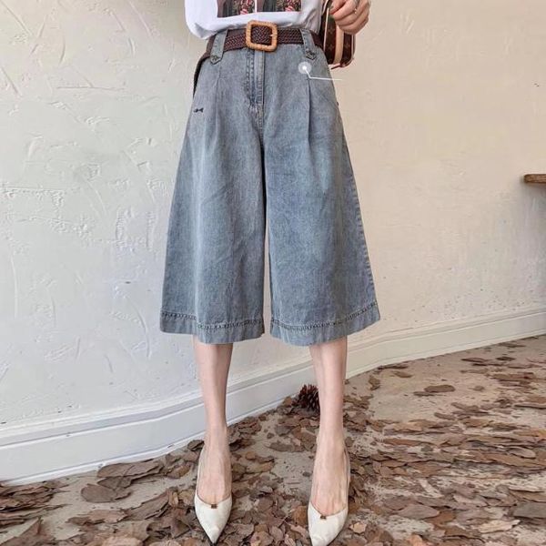 

women's pants & capris european station wide leg trousers casual jeans for women pantalones mujer cintura alta palazzo, Black;white