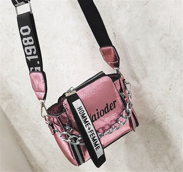 

дизайнер сумка мода tide дама письмо сумка широкого ремень цепь сумка женщина crossbody сумка высокого качество девушка newset 7