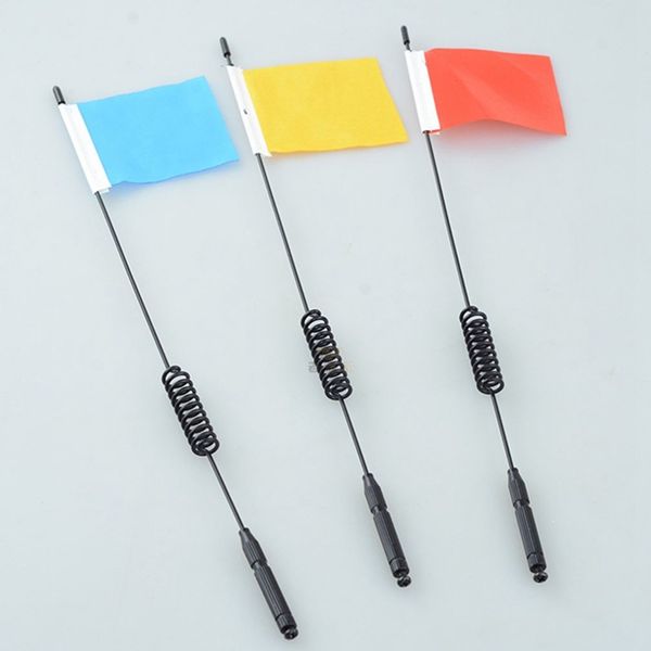 

1pcs model antenna l29cm simulation signal line with flag for trx4 rc climbing car decoration parts accessories
