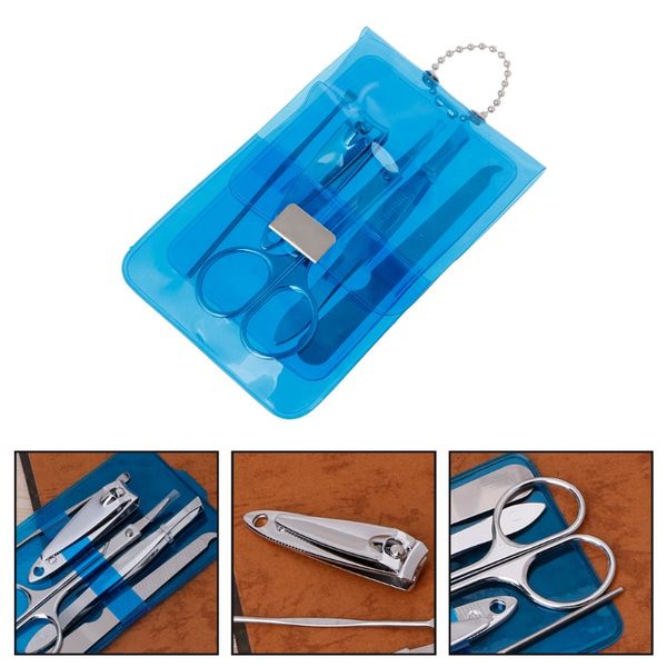 

5 pcs nail care clipper cutter manicure kit pedicure nails art travel gift set