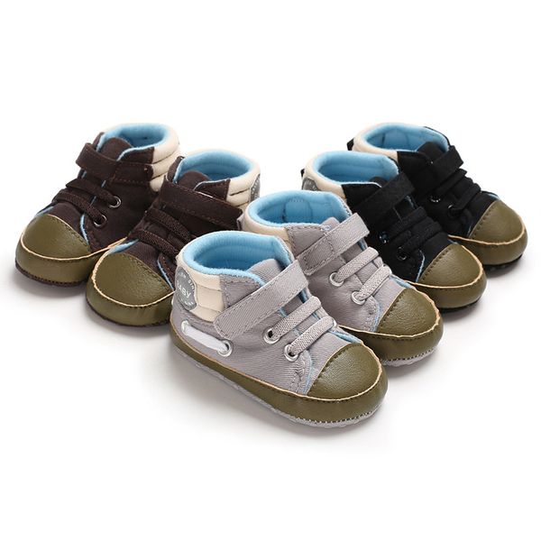 

spring and autumn new male baby cotton canvas shoes