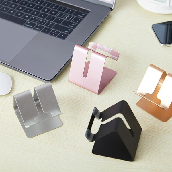 

deskmobile phone bracket metal lazy folding bracket support flat base phone stand holder