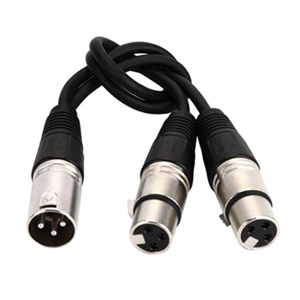 

acoustic balance 3-pin xlr female to dual 2 male splitter microphone