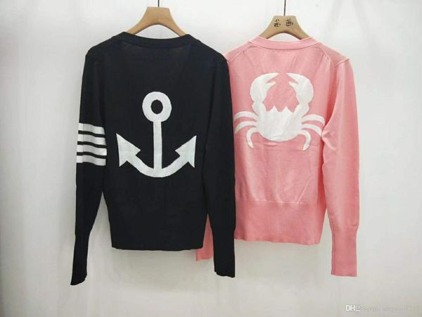 

516 2019 summer women clothes cardigan long sleeve v neck black pink luxury sweater fashion women clothes qian, White;black