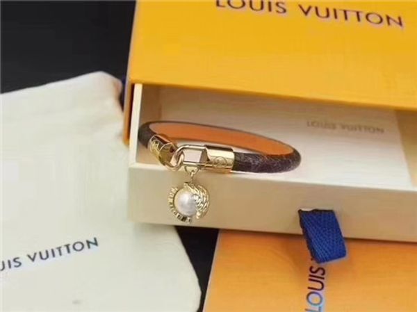 

ffluxury designers leather bracelet with gold pattern designs g5 louis vuitton bracelet with brands new fashion jewelry