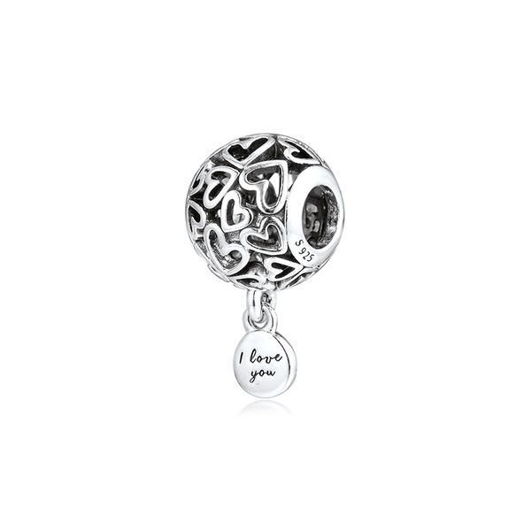 

ckk openwork hearts charms 925 original fit pandora bracelets sterling silver charm beads for jewelry making bead berloque