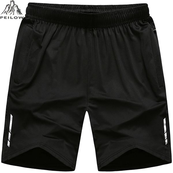 

plus size -8xl summer men's quick dry shorts new casual men beach shorts breathable reflective trouser male joggers, White;black
