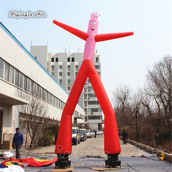 Pubblicità Gonfiabile Tube Man 6m Outdoor Air Sky Dancer Divertente Blow Up Bouncer Con 2 Gambe Per Event Show