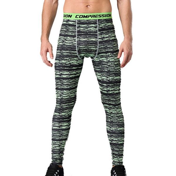 

2019 men's compression pants workout leggings soft breathable long pants gym cycling yoga running tights trousers, Black;blue