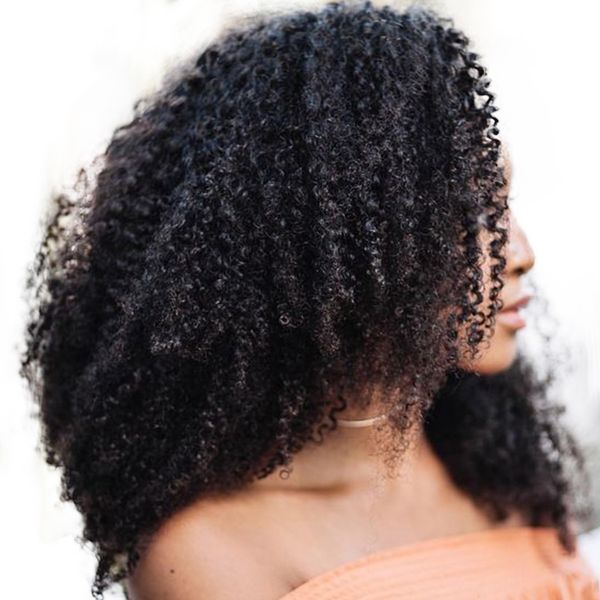 

human braiding hair bulk no weft afro kinky curly bulk hair for braiding mongolian non- crochet braids honey queen, Black