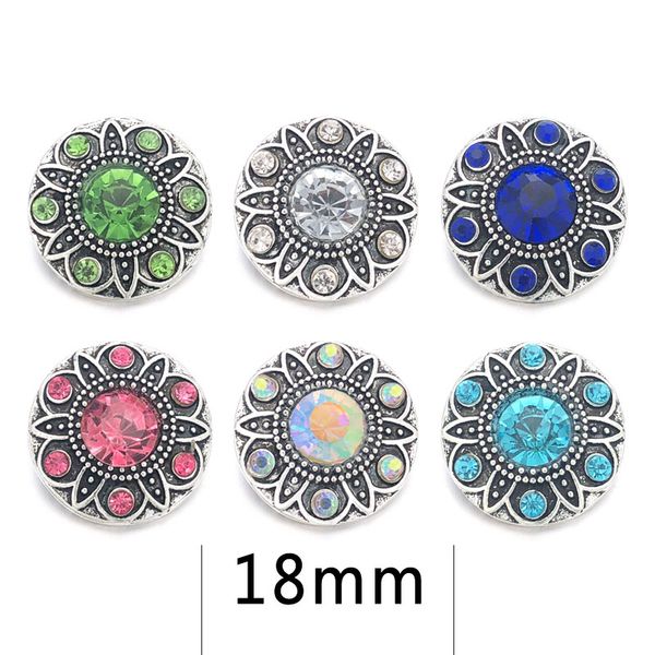 

оптовая продажа w145 кристалл 3d 18 мм 20 мм металлическая кнопка оснастки для браслета ожерелье сменные ювелирные изделия женщины аксессуар
