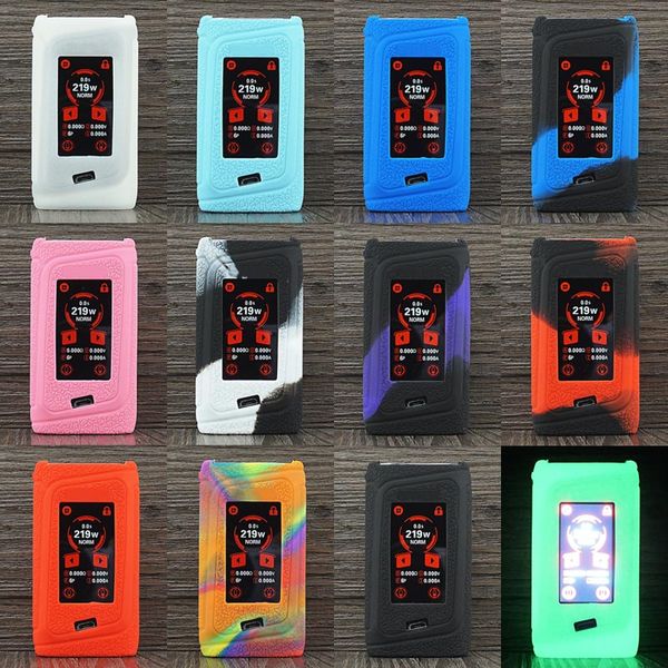 

Morph 219 Case Silicon cases Skin Cover Rubber Sleeve Silicone Protective Covers For smok Morph 219W box mod DHL Free