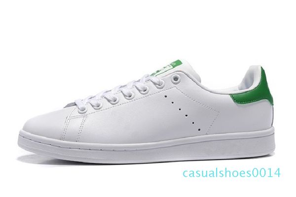 

2019 new designer newsest stan shoes fashion brand smith leather men women classic flats casual shoes c14, Black