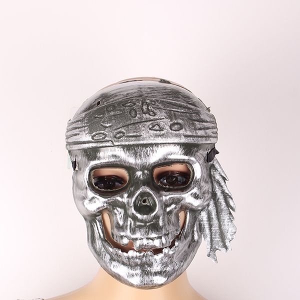 

halloween party horror mask skull skeleton paintball full face game protect safe skull mask silver in gold