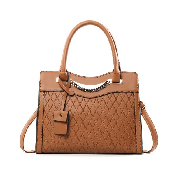 

tote diamond lattice bags with custom printed logo women elegant handbags