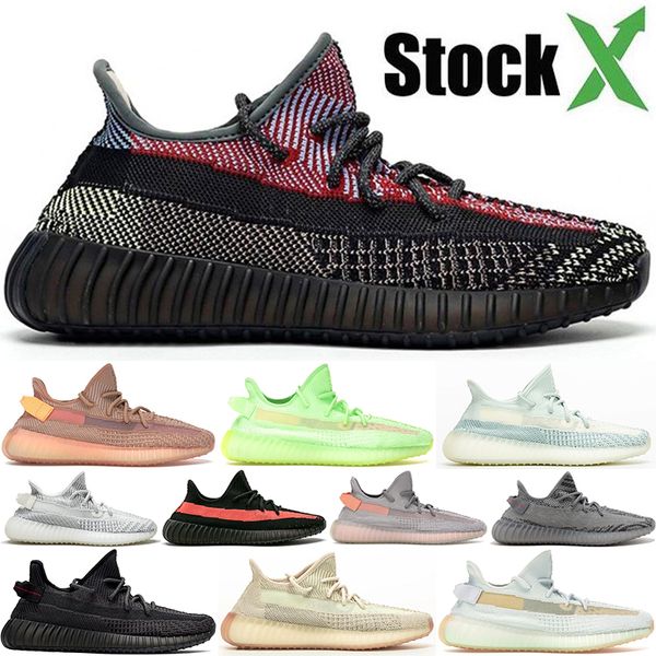 

kanye west yecheil yeezreel citrin running shoes for mens pirate black static flax women sports trainers sneakers big size us5-us13