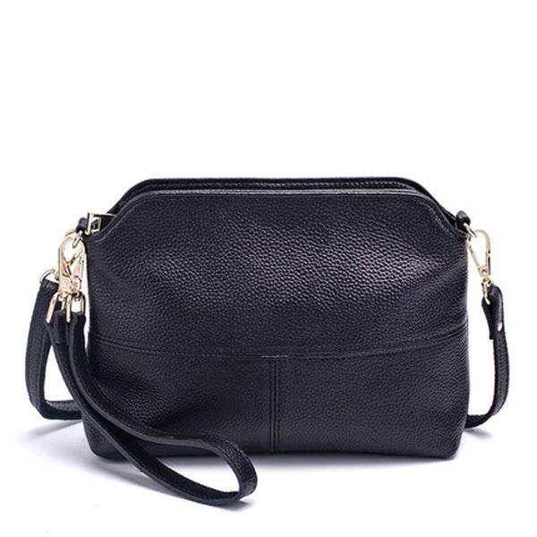 

genuine leather women's clutch bags fashion shoulder bags for woman crossbody bag female party purse wristlets handbags sac 2018