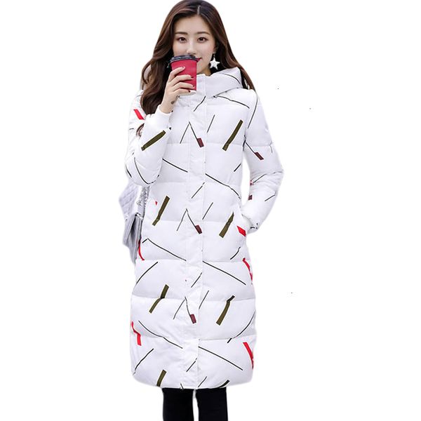 

новые зимние нижние кошки jas jas женщин парк толстые горячие капюшоном printed long верхняя одежда плюс размер 3xl женская одежда cm546, Black