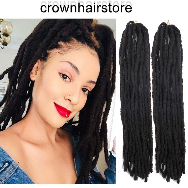 2019 Black Blonde Handmade Dreadlocks Extensions Reggae Hair 24roots Pcs Long Faux Locs Crochet Braiding Hair From Crownhairstore 4 58 Dhgate Com